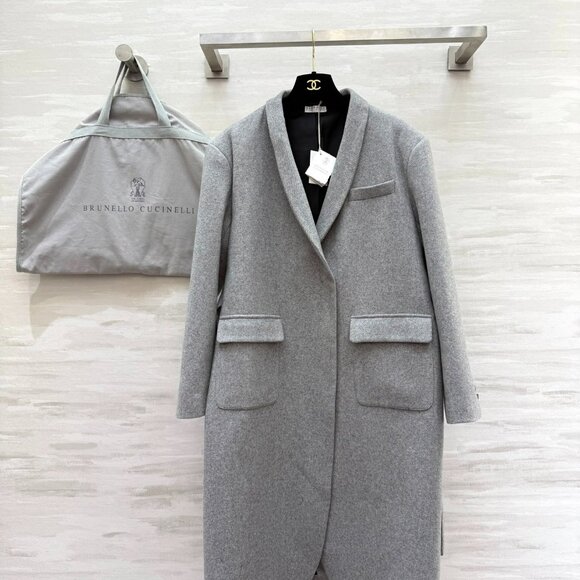 Brunello Cucinelli autumn and winter new wool blend coat - Picture 7 of 16